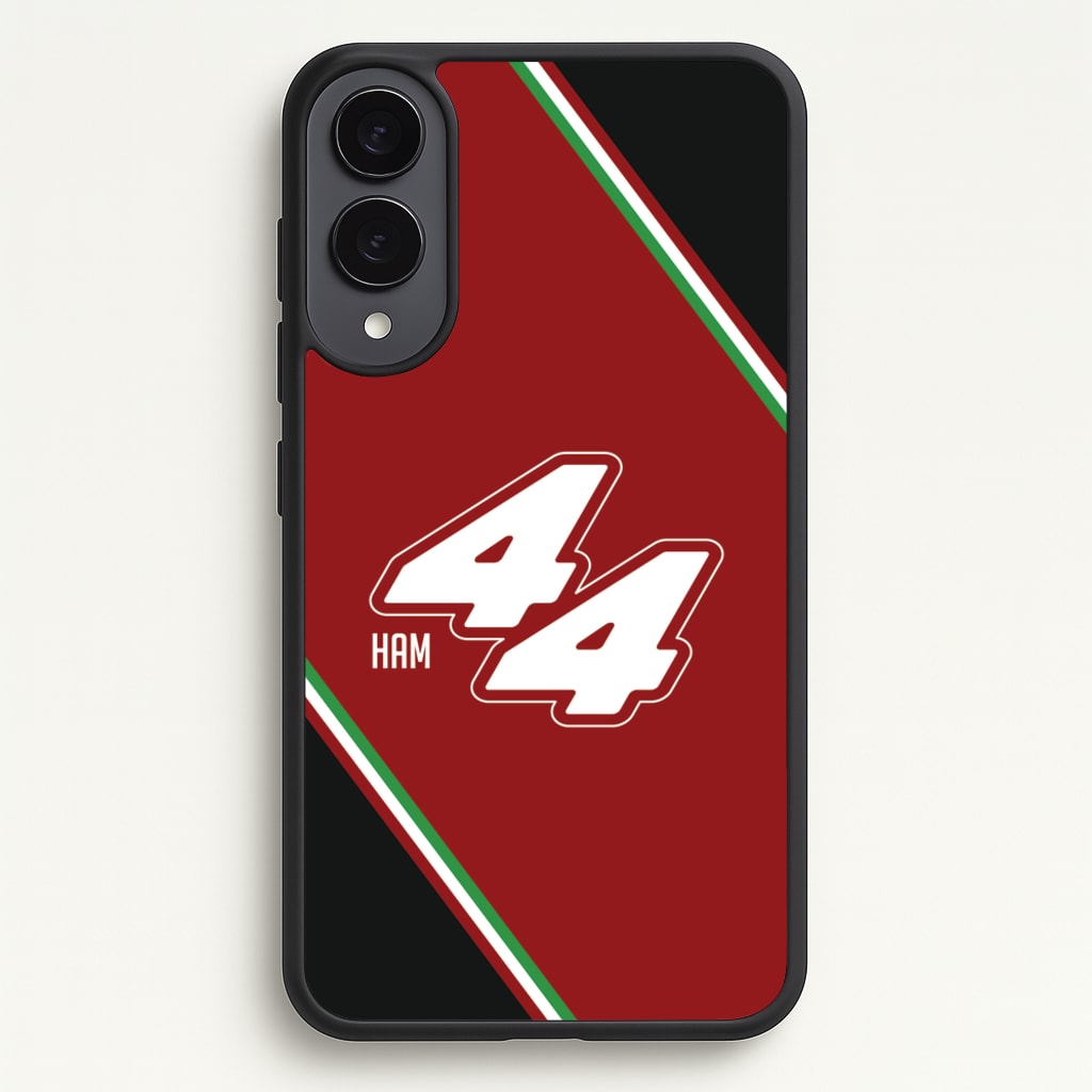 Dark Red Retro 44 - F1 Phone Case for Galaxy S25 Edge