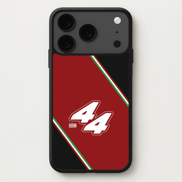 Dark Red Retro 44 Phone Case for iPhone 17 Pro