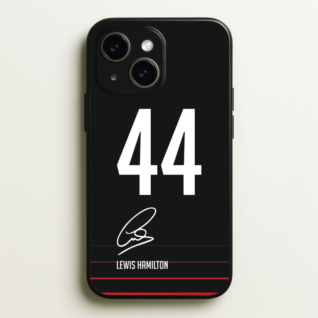 Hamilton Signature - F1 Phone Case for iPhone 15