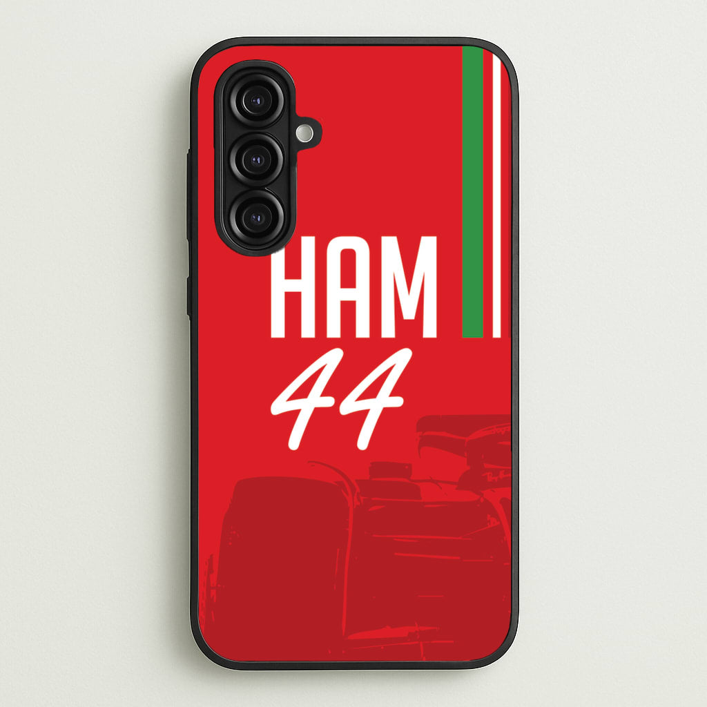 Dark Red Hamilton 44 - F1 Phone Case for Galaxy A16