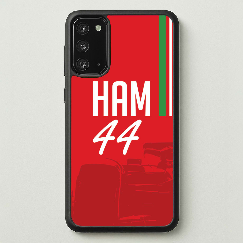 Dark Red Hamilton 44 - F1 Phone Case for Galaxy Note 20