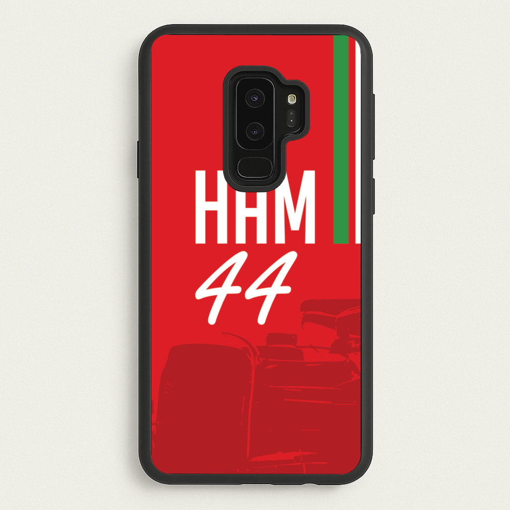 Dark Red Hamilton 44 - F1 Phone Case for Galaxy S9 Plus