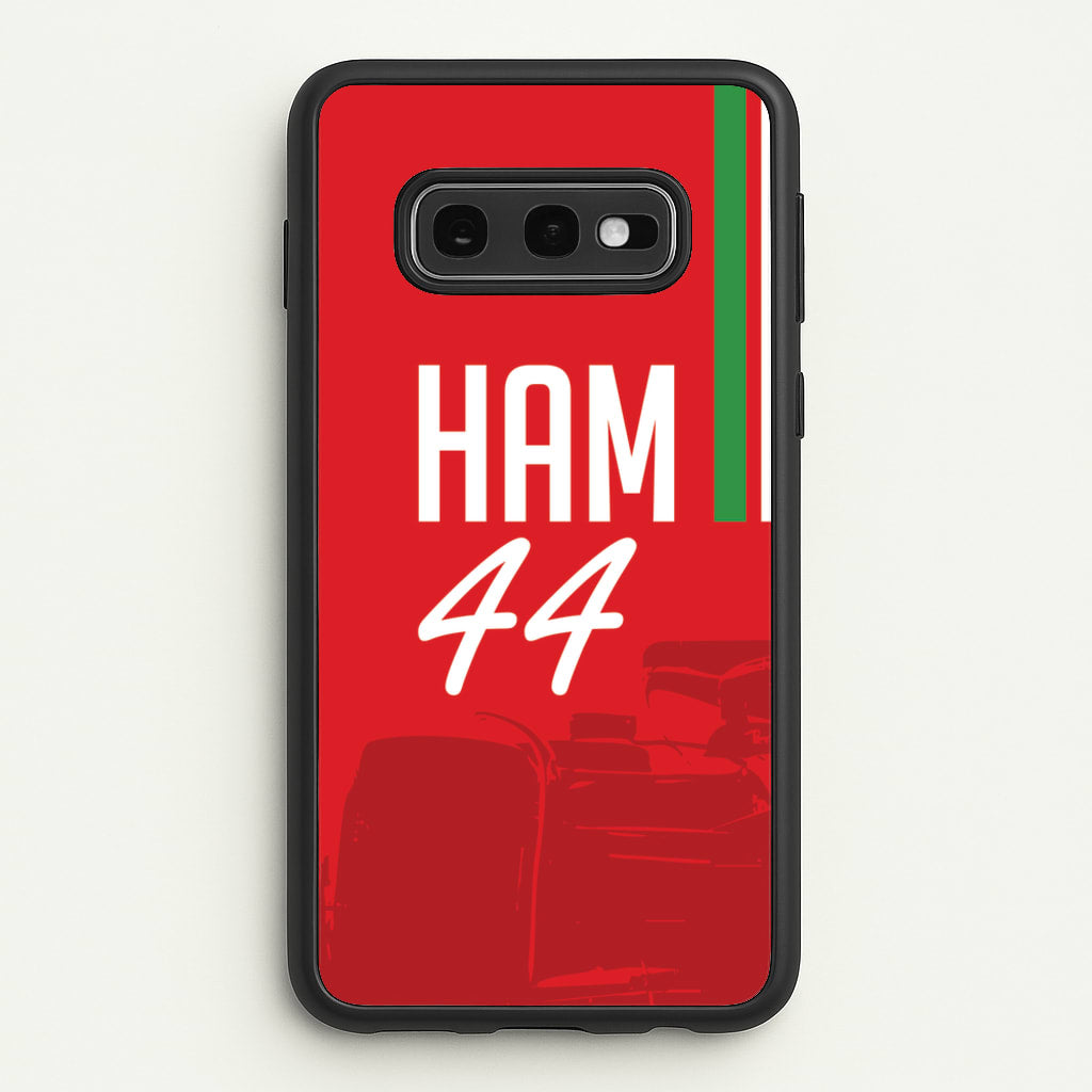 Dark Red Hamilton 44 - F1 Phone Case for Galaxy S10e