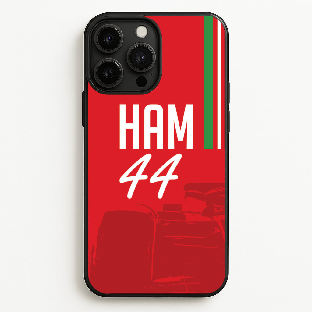 Dark Red Hamilton 44 - F1 Phone Case for iPhone 13 Pro Max