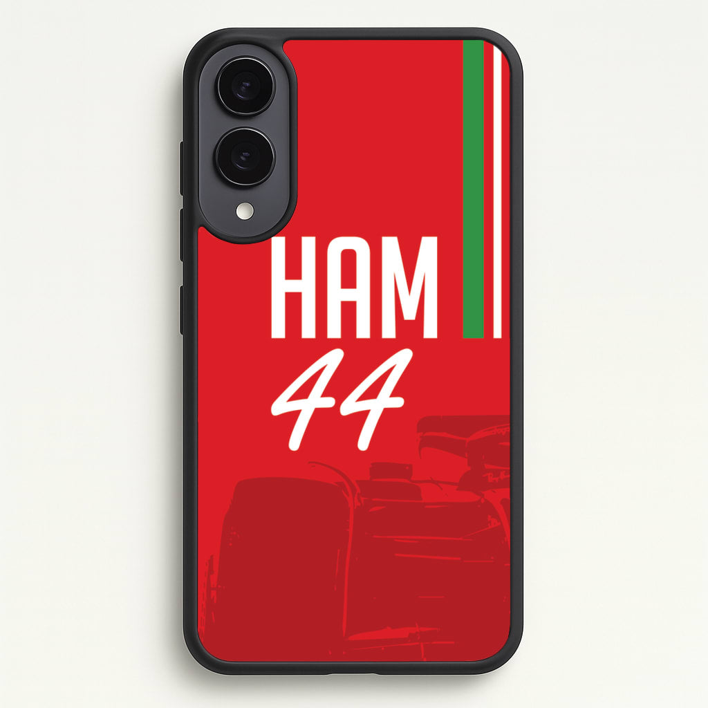 Dark Red Hamilton 44 - F1 Phone Case for Galaxy S25 Edge