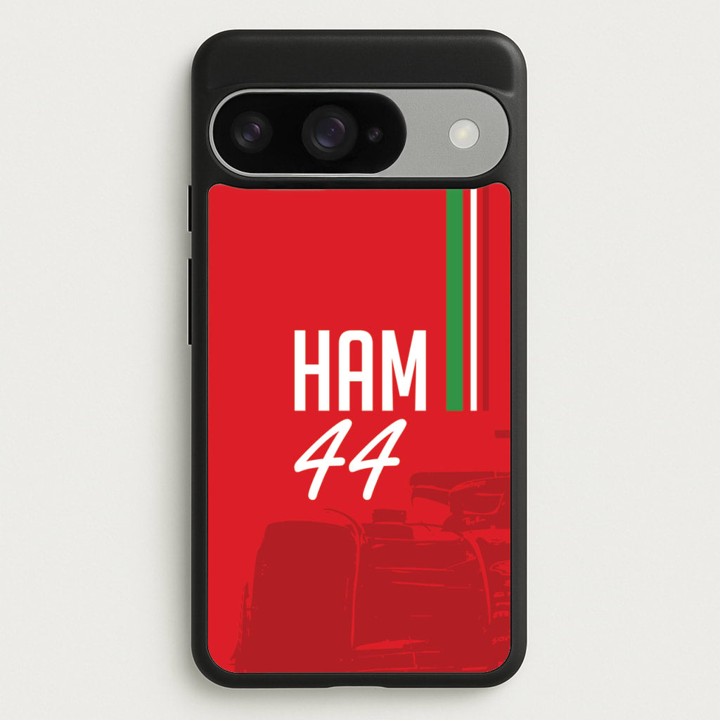 Dark Red Hamilton 44 Phone Case for Google Pixel 10 / 10 Pro