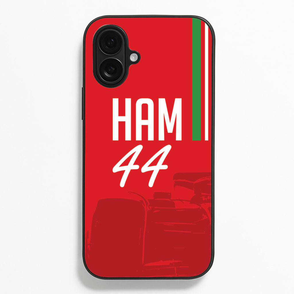 Dark Red Hamilton 44 Phone Case
