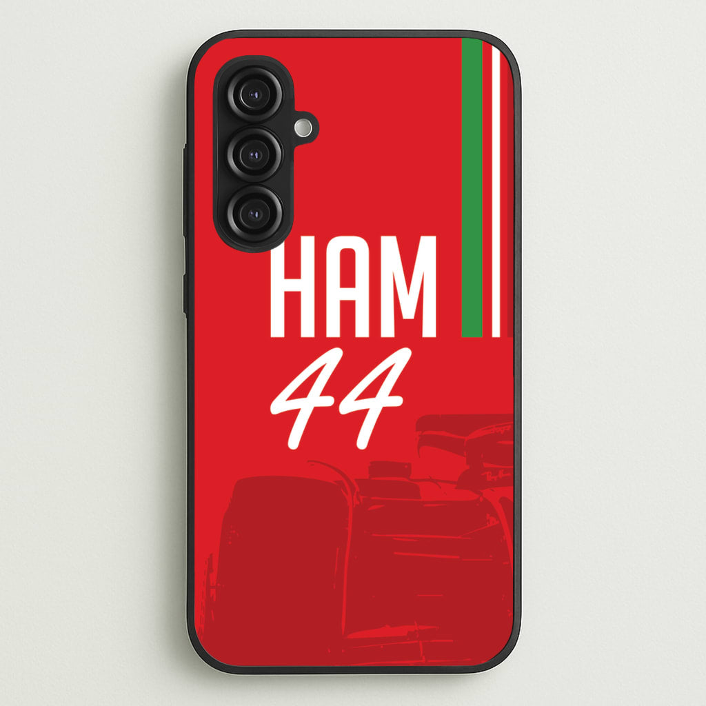 Dark Red Hamilton 44 - F1 Phone Case for Galaxy S23FE