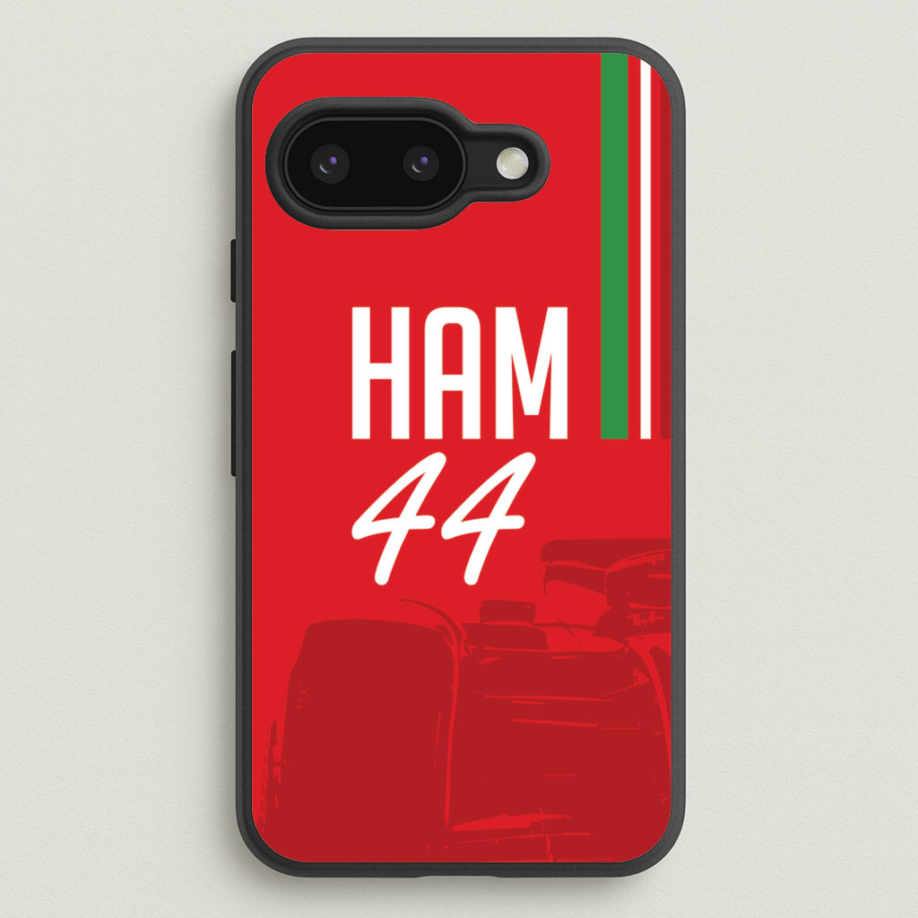 Dark Red Hamilton 44 - F1 Phone Case for Google Pixel 9a