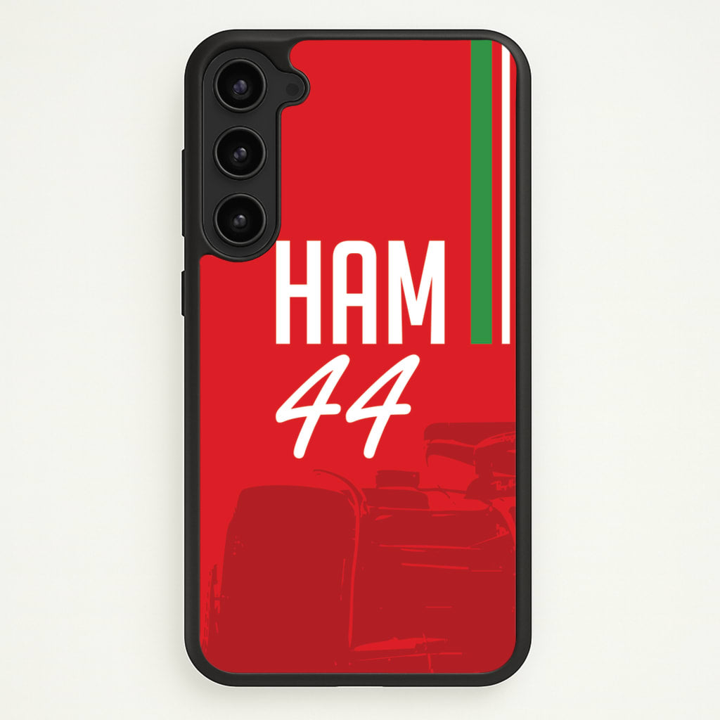 Dark Red Hamilton 44 - F1 Phone Case for Galaxy S23