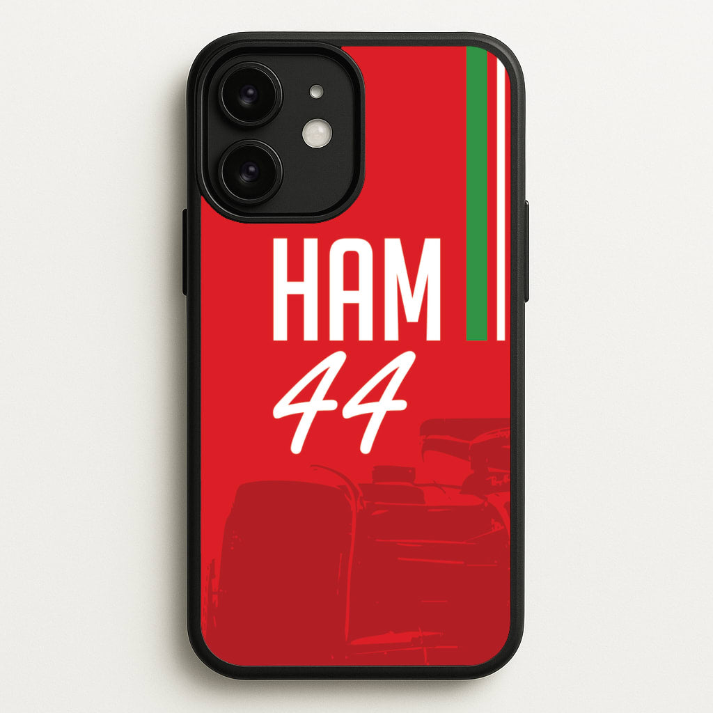 Dark Red Hamilton 44 - F1 Phone Case for iPhone 11