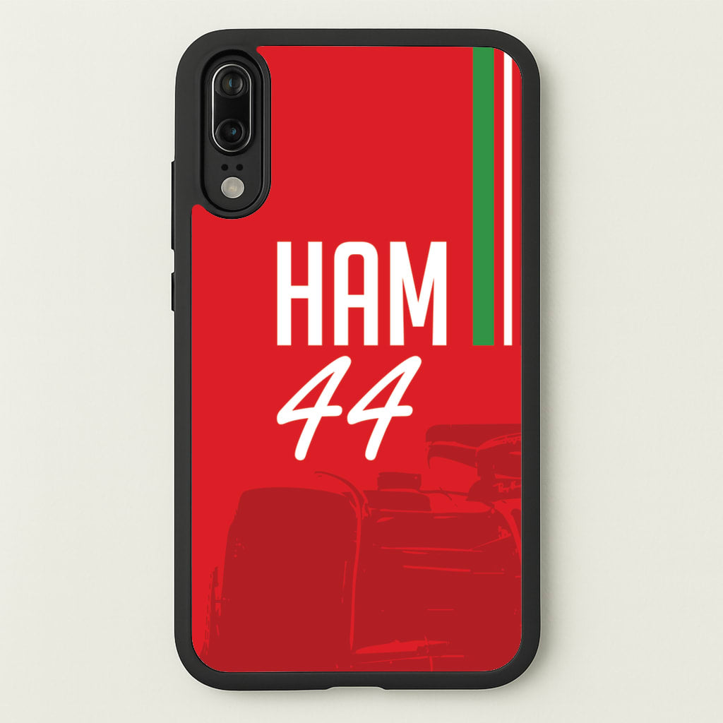 Dark Red Hamilton 44 - F1 Phone Case for Huawei P20