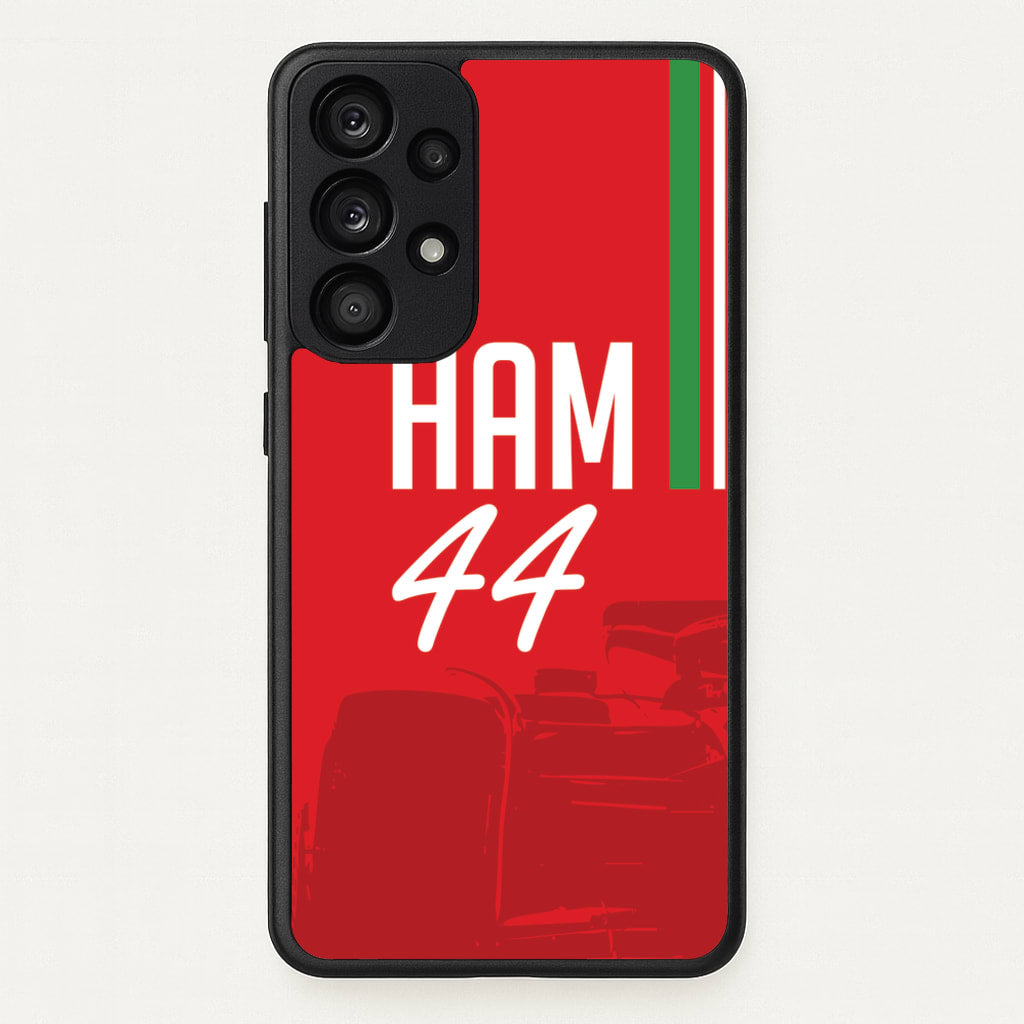 Dark Red Hamilton 44 - F1 Phone Case for Galaxy A53
