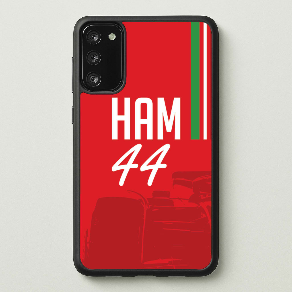 Dark Red Hamilton 44 - F1 Phone Case for Galaxy S20