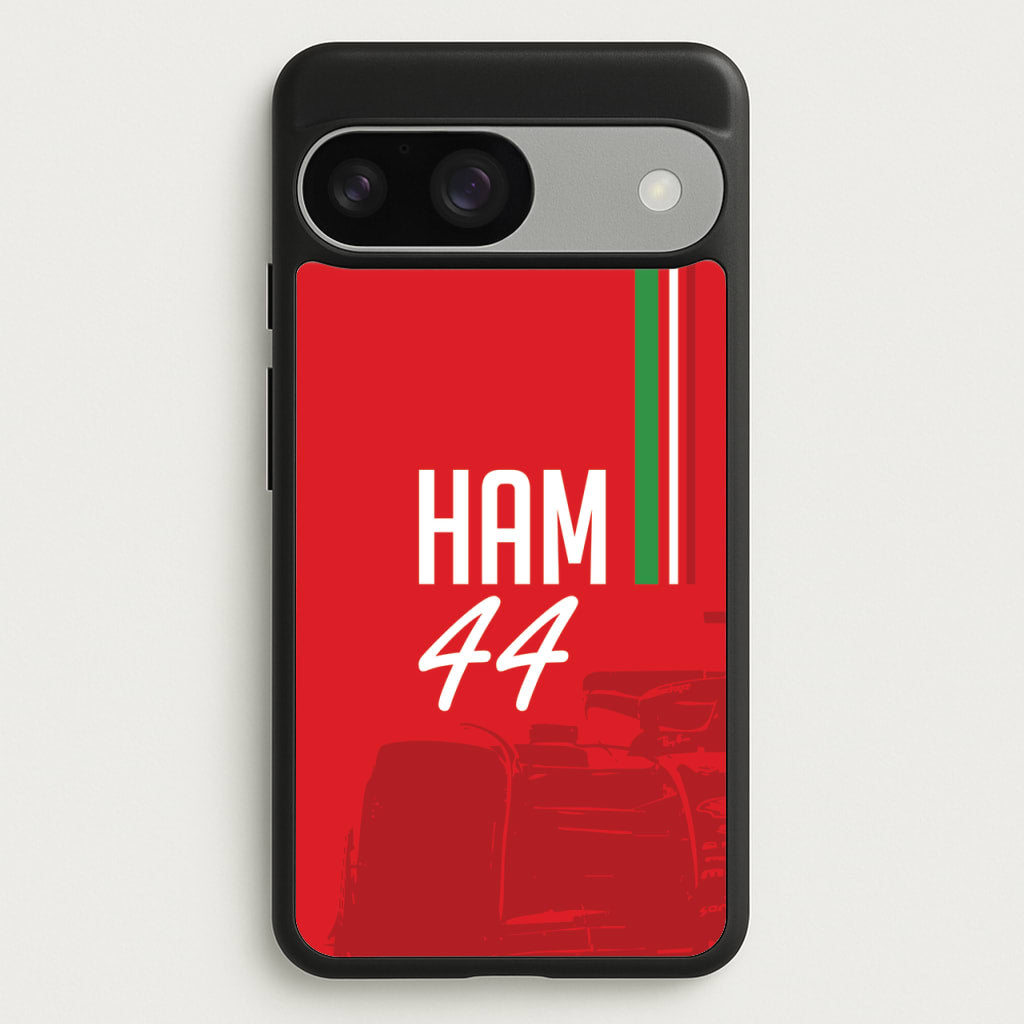 Dark Red Hamilton 44 - F1 Phone Case for Google Pixel 9 / 9 Pro