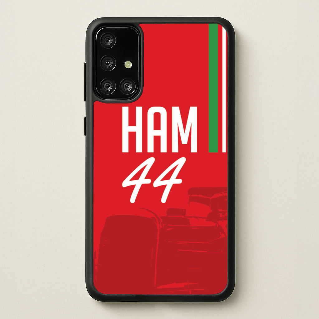 Dark Red Hamilton 44 - F1 Phone Case for Galaxy A71