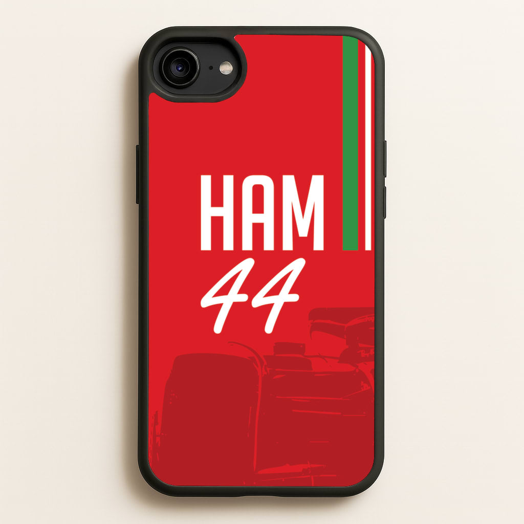 Dark Red Hamilton 44 - F1 Phone Case for iPhone 6 / 7 / 8 / SE