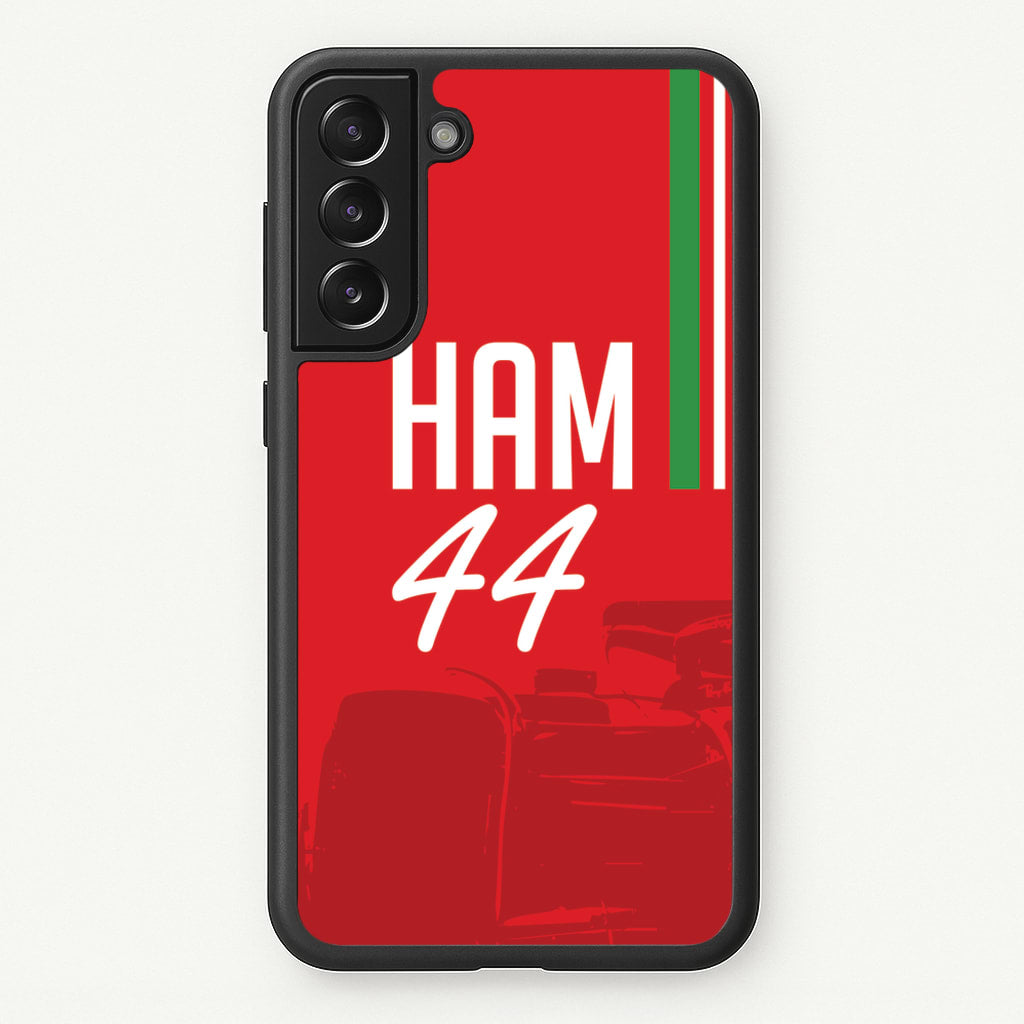 Dark Red Hamilton 44 - F1 Phone Case for Galaxy S22