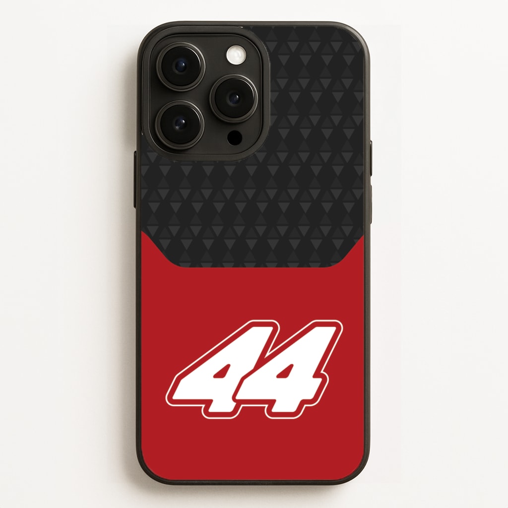 Red And Gray 44 - F1 Phone Case for iPhone 16 Pro Max