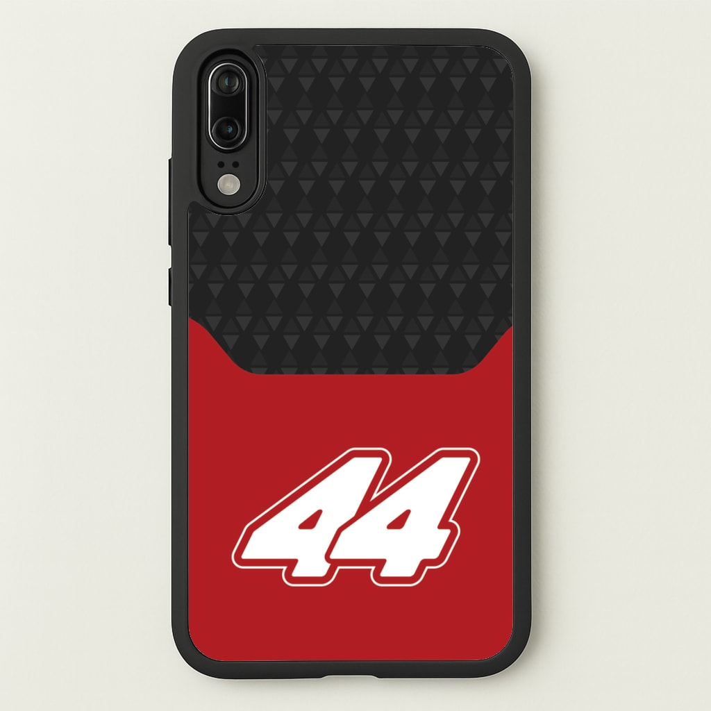 Red And Gray 44 - F1 Phone Case for Huawei P20
