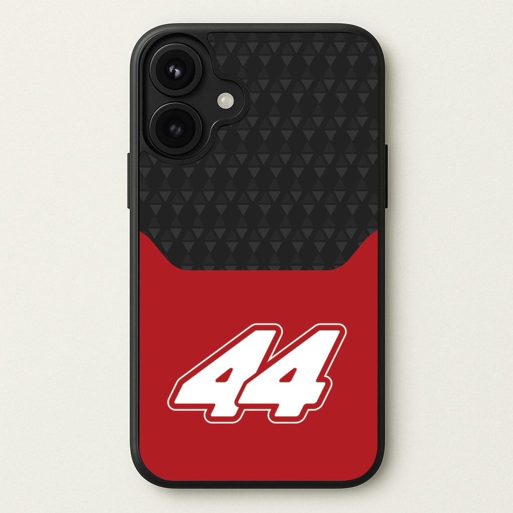 Red And Gray 44 Phone Case for iPhone 17
