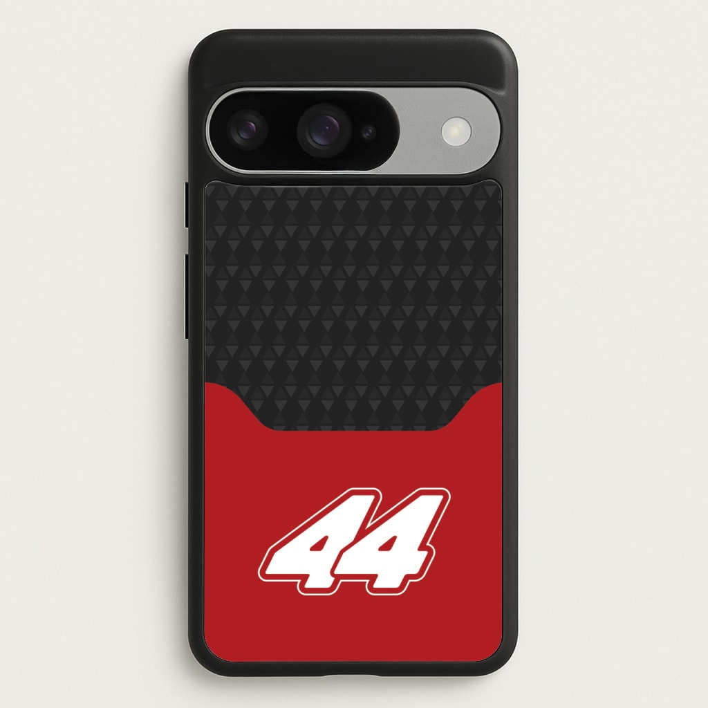 Red And Gray 44 Phone Case for Google Pixel 10 / 10 Pro