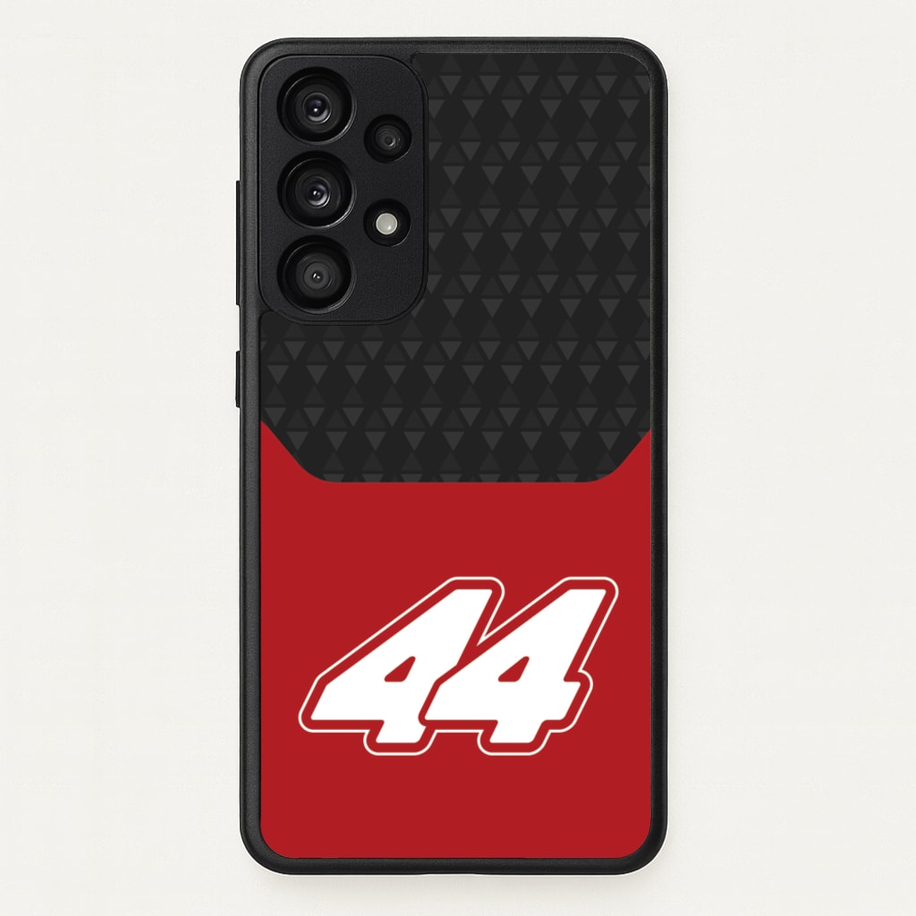 Red And Gray 44 - F1 Phone Case for Galaxy A53