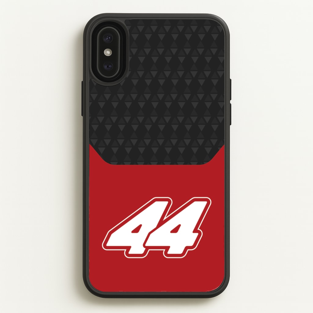 Red And Gray 44 - F1 Phone Case for iPhone XS Max