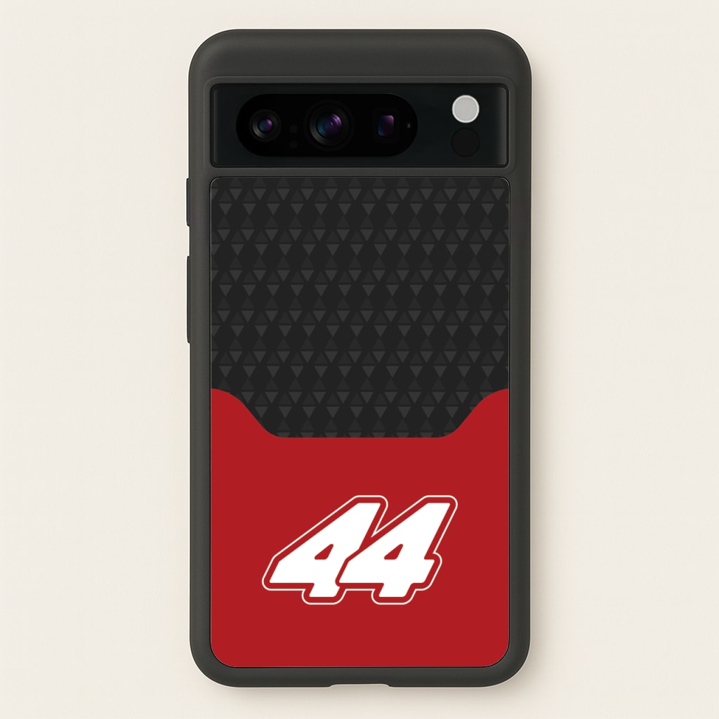 Red And Gray 44 - F1 Phone Case for Google Pixel 8 Pro