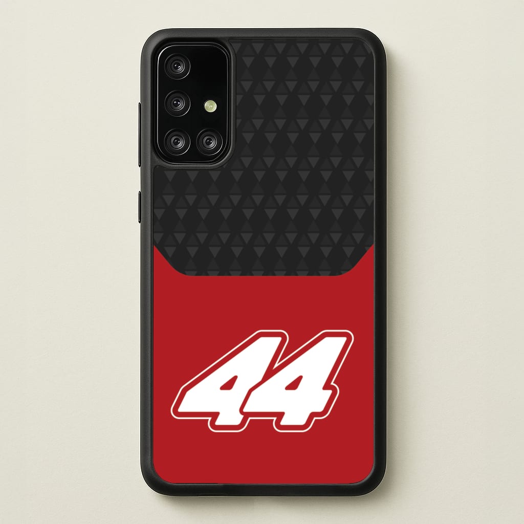 Red And Gray 44 - F1 Phone Case for Galaxy A71