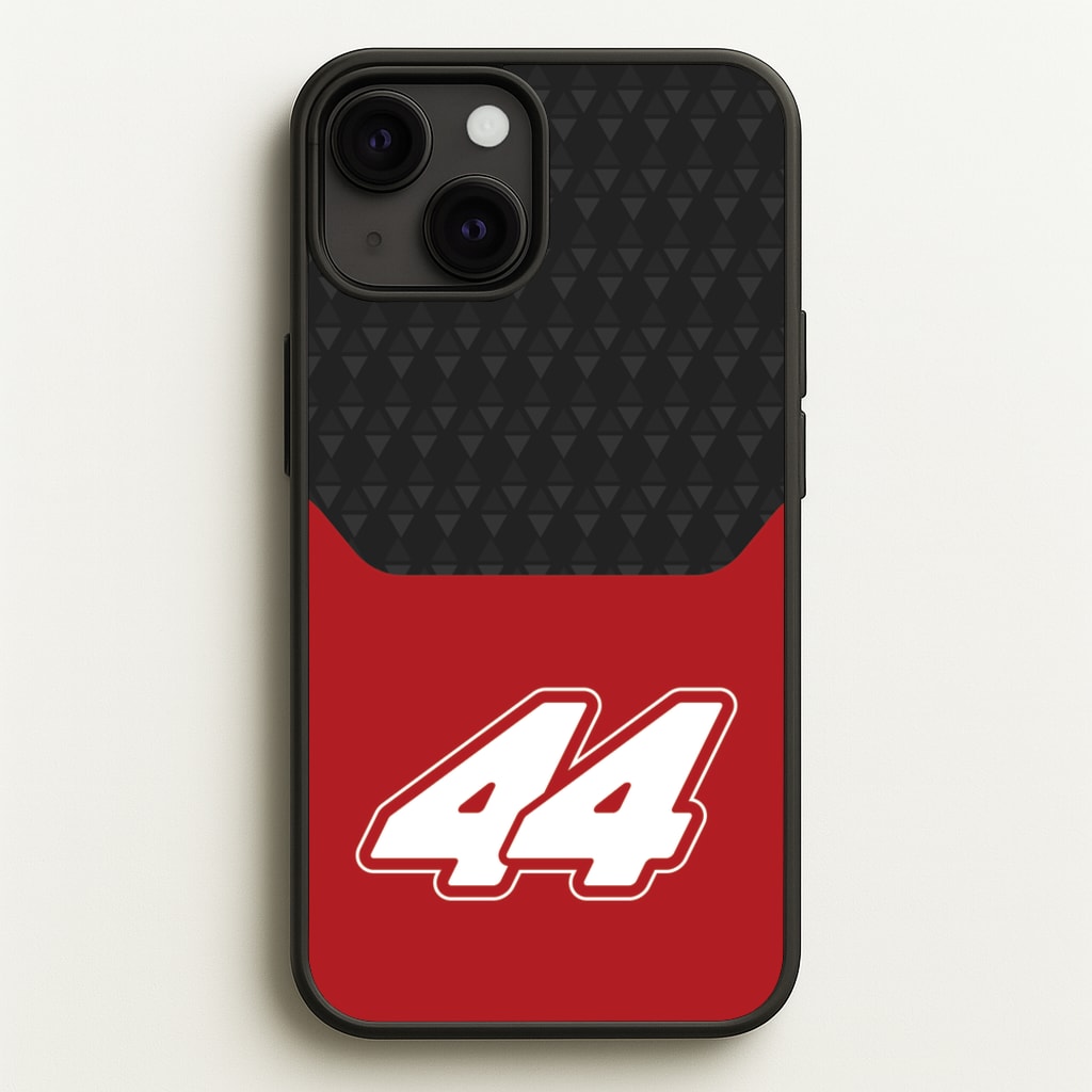 Red And Gray 44 - F1 Phone Case for iPhone 13 Mini