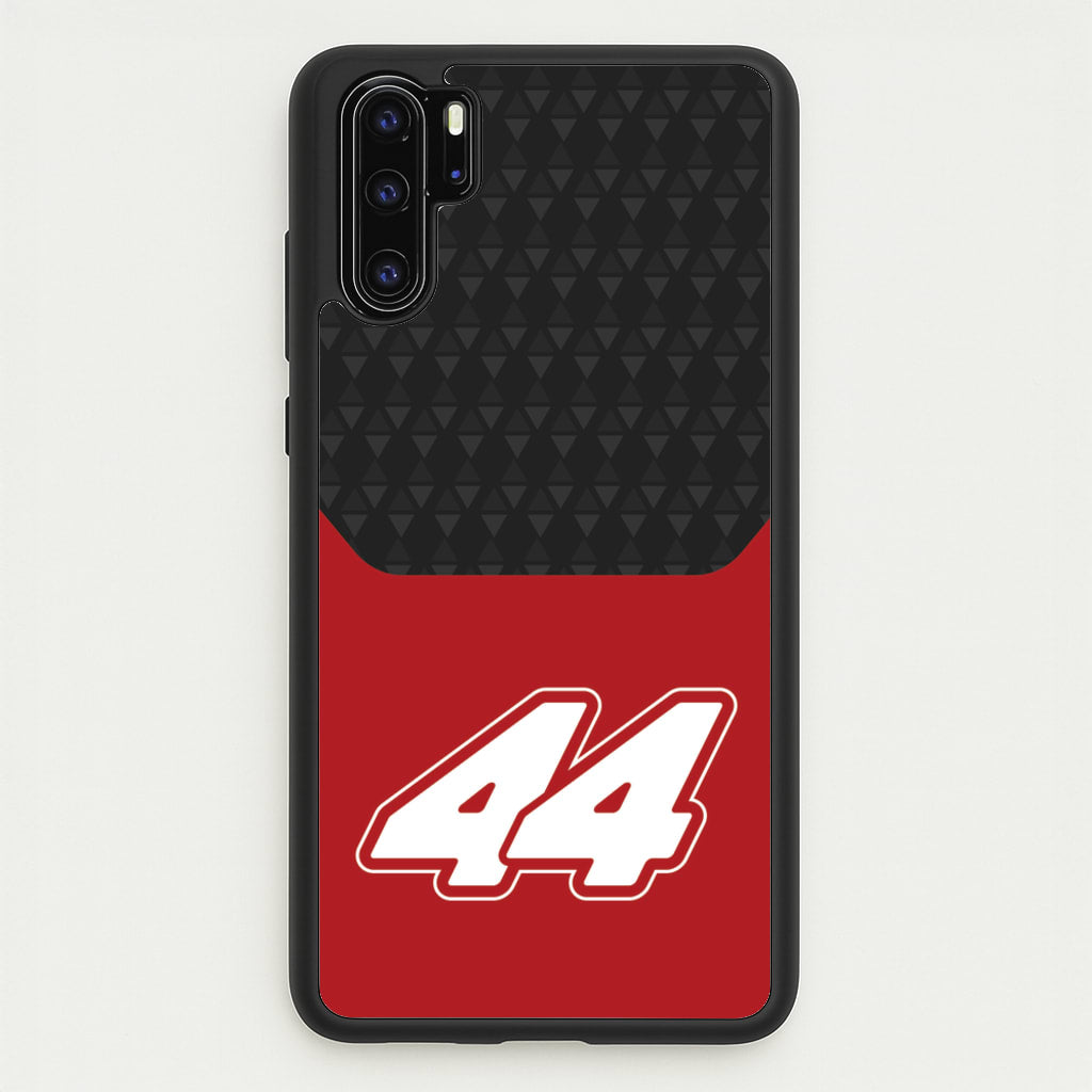 Red And Gray 44 - F1 Phone Case for Huawei P30 Pro