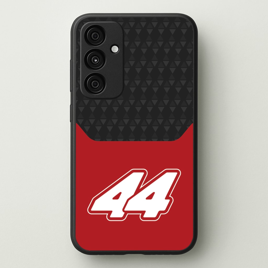 Red And Gray 44 - F1 Phone Case for Galaxy A35