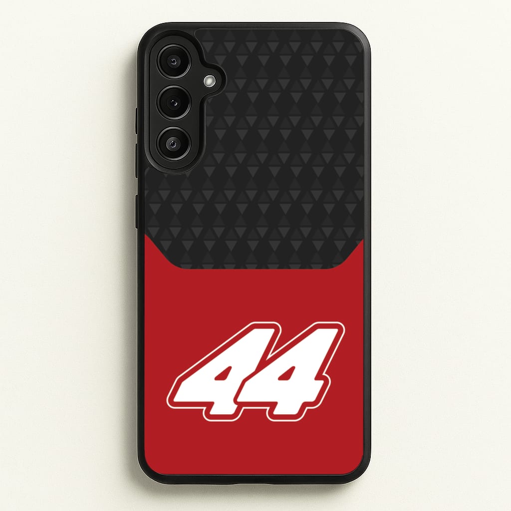 Red And Gray 44 - F1 Phone Case for Galaxy A34