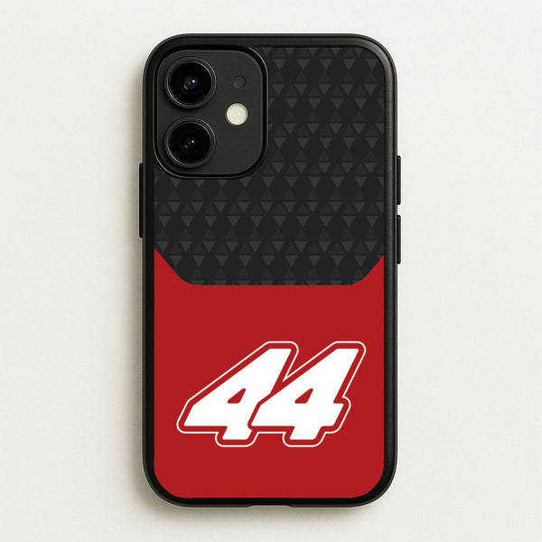 Red And Gray 44 - F1 Phone Case for iPhone 12 Mini