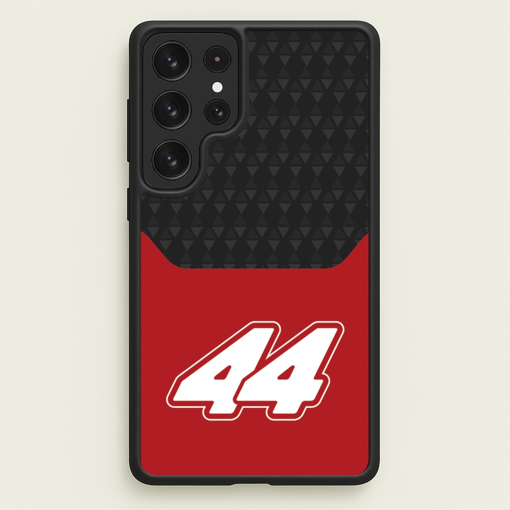 Red And Gray 44 - F1 Phone Case for Galaxy S23 Ultra