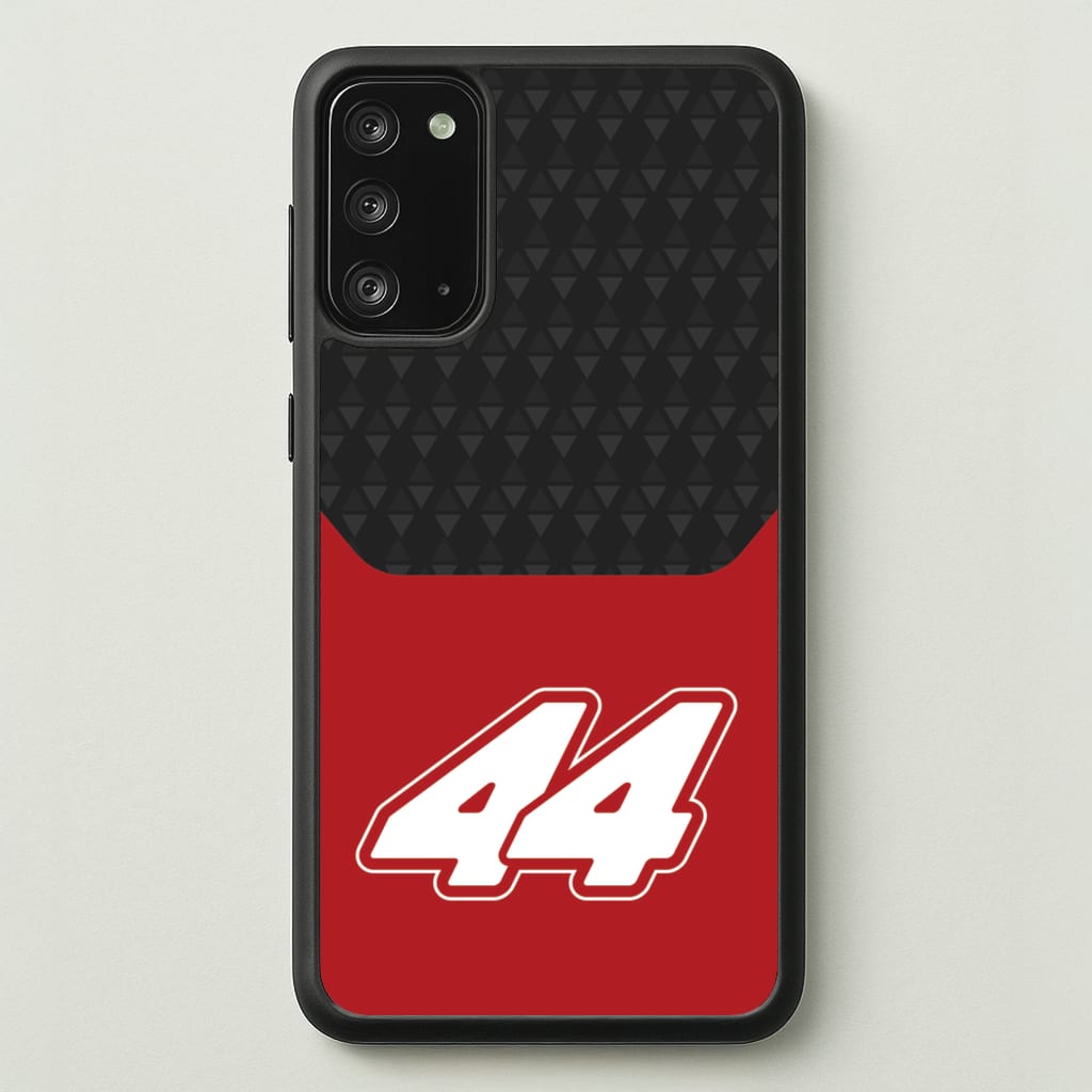 Red And Gray 44 - F1 Phone Case for Galaxy Note 20