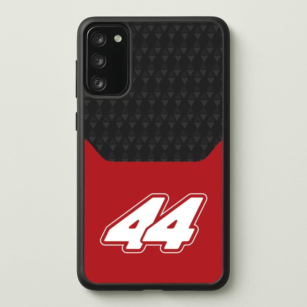 Red And Gray 44 - F1 Phone Case for Galaxy S20FE