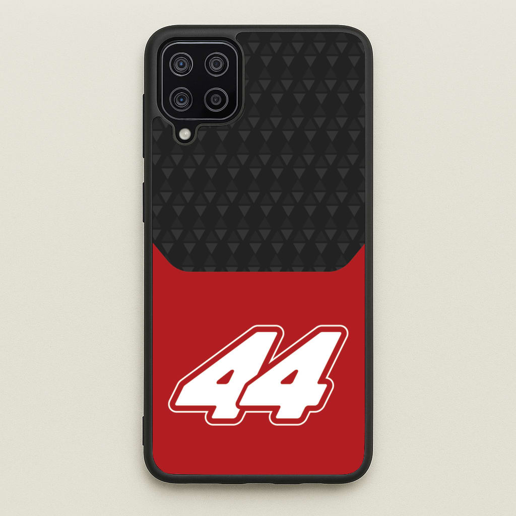 Red And Gray 44 - F1 Phone Case for Galaxy A12