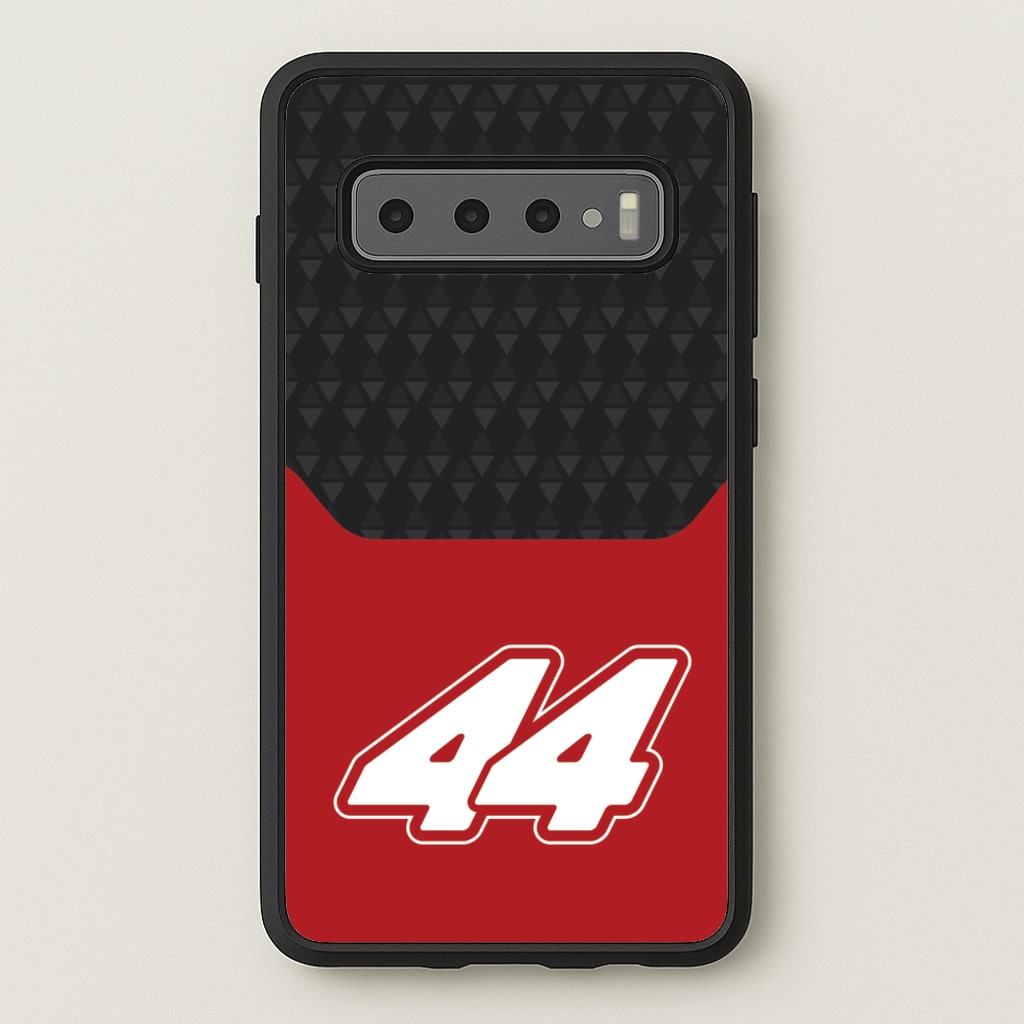 Red And Gray 44 - F1 Phone Case for Galaxy S10