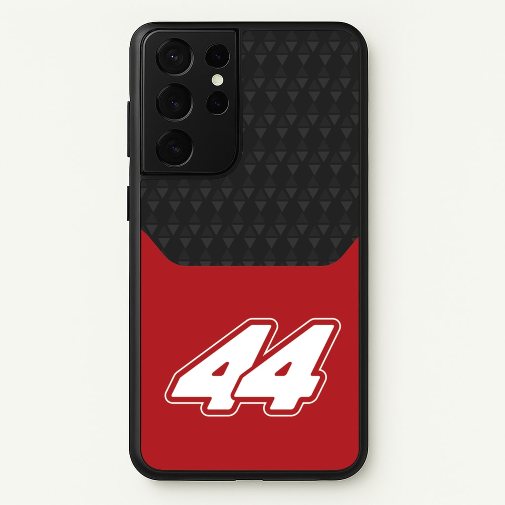Red And Gray 44 - F1 Phone Case for Galaxy S21 Ultra