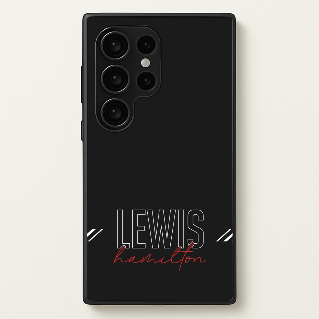 Racer Stripes Hamilton - F1 Phone Case for Galaxy S24 Ultra