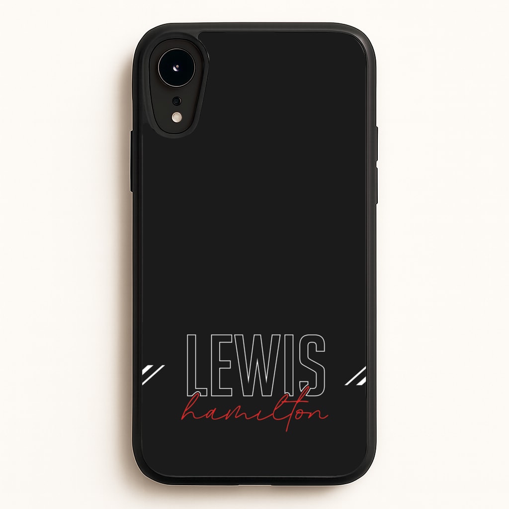 Racer Stripes Hamilton - F1 Phone Case for iPhone XR