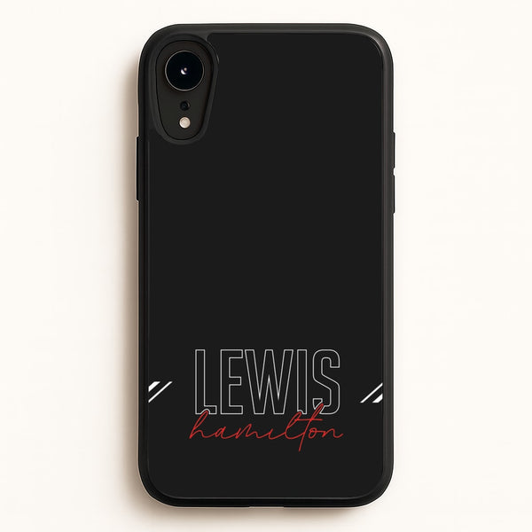 Racer Stripes Hamilton - F1 Phone Case for iPhone XR