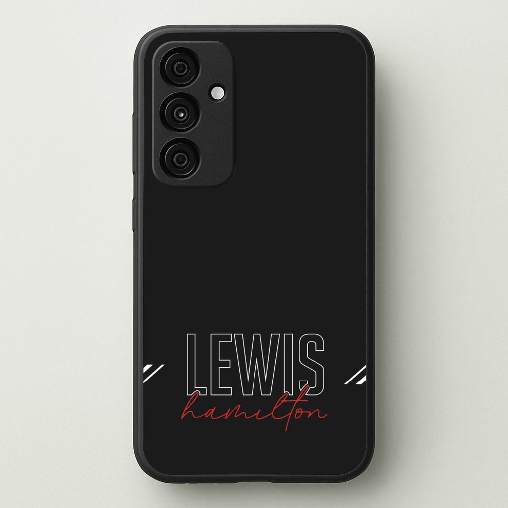 Racer Stripes Hamilton - F1 Phone Case for Galaxy A35