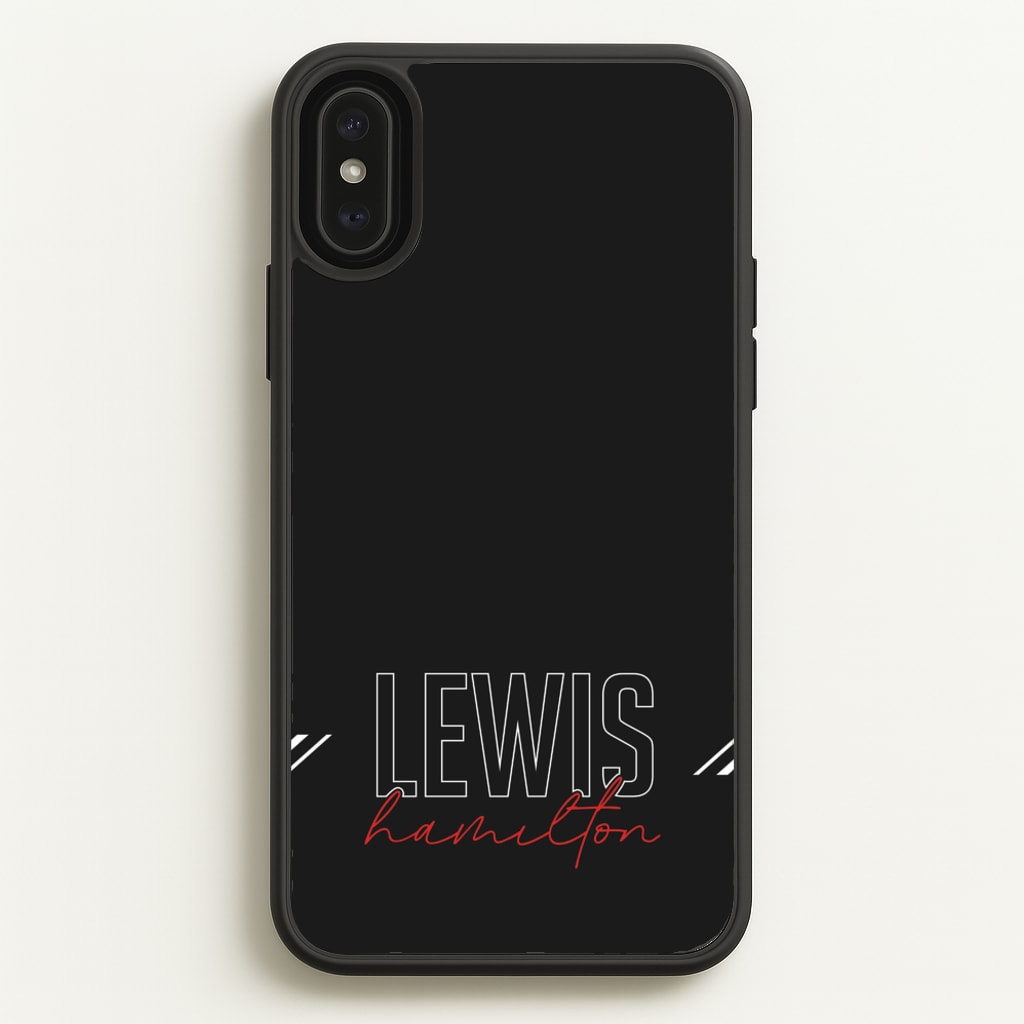 Racer Stripes Hamilton - F1 Phone Case for iPhone XS Max
