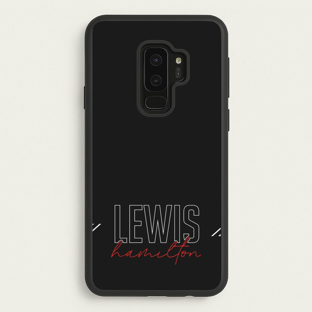 Racer Stripes Hamilton - F1 Phone Case for Galaxy S9 Plus