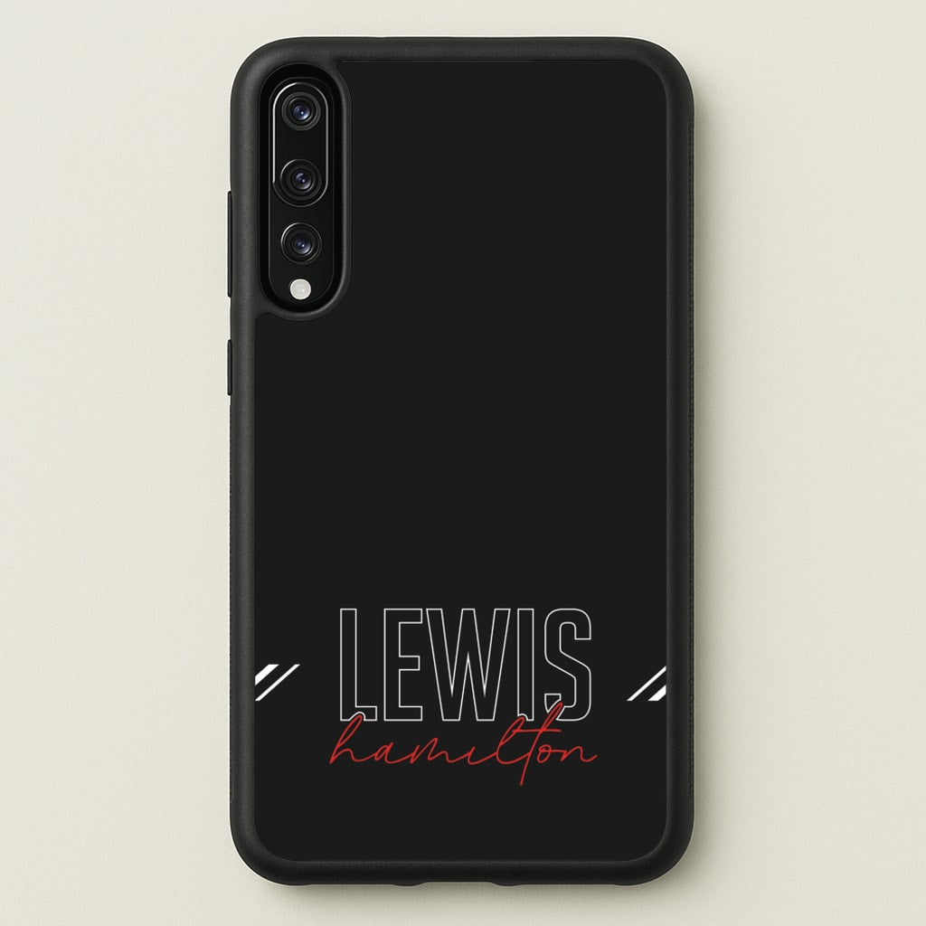 Racer Stripes Hamilton - F1 Phone Case for Huawei P20 Pro