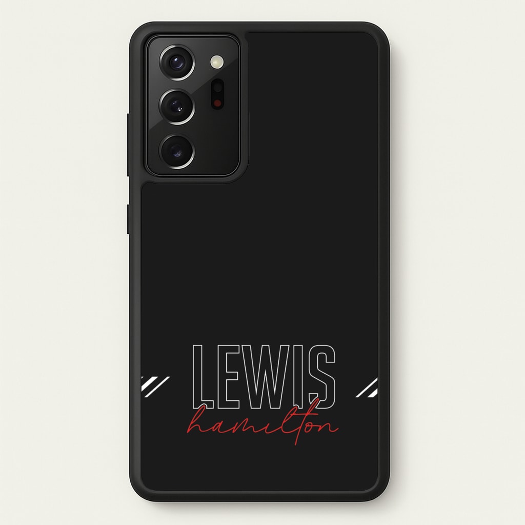 Racer Stripes Hamilton - F1 Phone Case for Galaxy Note 20 Ultra