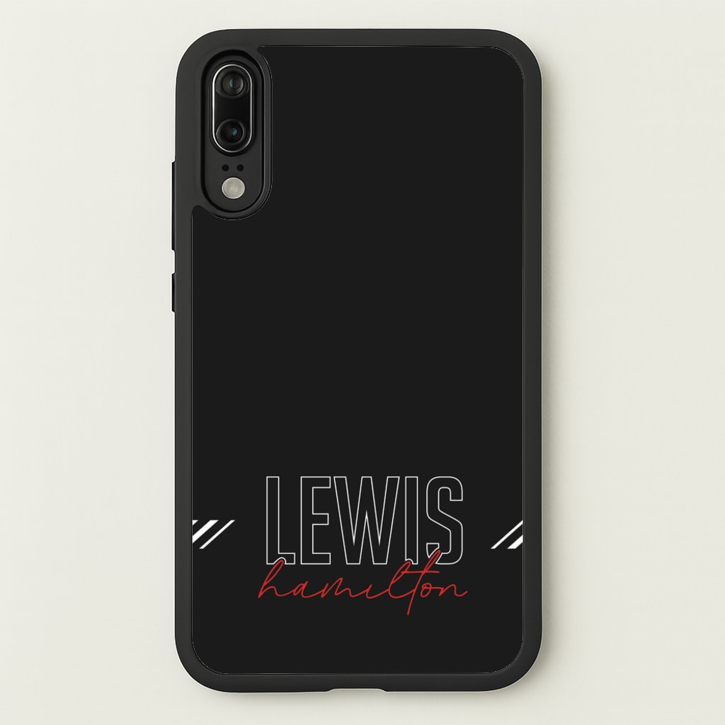 Racer Stripes Hamilton - F1 Phone Case for Huawei P20